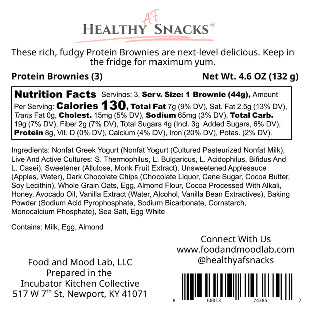 Healthy AF High-Protein Brownies